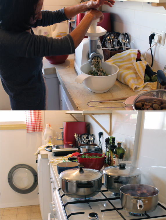 Eema (mother) in her kitchen